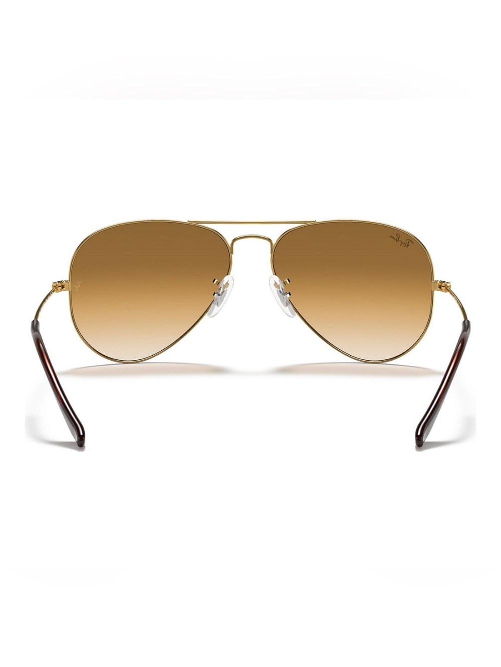 Ray-Ban Aviator Sunglasses - Gold Frame with Brown Gradient Lenses - Picture 7 of 8